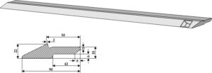 18100-92 Skær for læsserskovl 90 x 22 mm