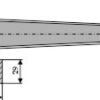 Frontlæssertand (Skeformet) - 1100mm