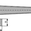 Frontlæssertand (Skeformet) - 1100mm