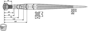 181109 Frontlæssertand - 1100mm