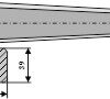 Frontlæssertand (Skeformet) - 1100mm