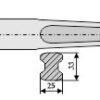 Frontlæssertand - 1100mm
