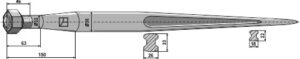 Frontlæssertand - 1100mm