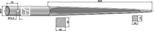 181125 Frontlæssertand - 1100mm