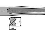 Frontlæssertand - 1150mm