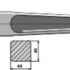 Frontlæssertand - 1400mm