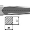 Frontlæssertand - 800mm