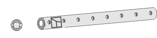 Konsolrør for tænder - 1500 - 8
