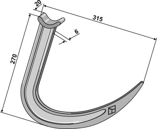 Ballegrebtand - 315mm