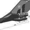 Graveskovl tand - højre (JCB)