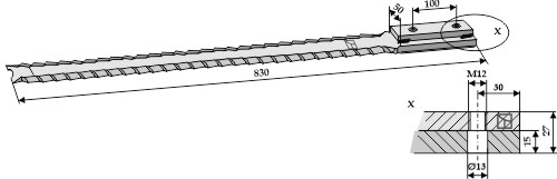 Ensilage Kniv