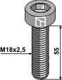 Umbracobolt M18x2,5x55 - 12.9 u. møtrik
