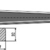 Frontlæssertand - 610mm