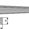 Frontlæssertand - 605mm
