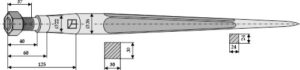 18605 Frontlæssertand - 605mm