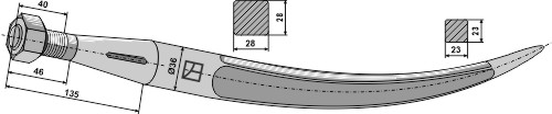 Ballegrebtand - 600mm