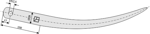 Ballegrebtand - 600mm