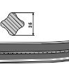 Frontlæssertand - Ensilage 643mm (Buet)