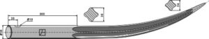 18641 Frontlæssertand - Ensilage 643mm (Buet)