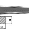Frontlæssertand - 680mm
