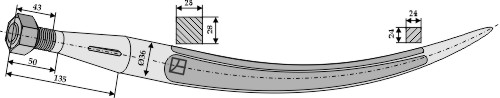 Ballegrebtand - 680mm