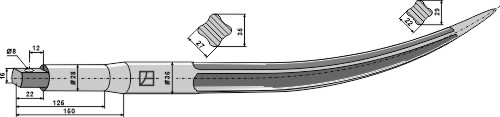 Ballegrebtand - 680mm