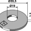 Skive Ø55,5x3,5xØ19 - ISO7093-1