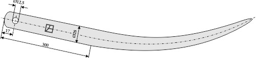Ballegrebtand - 800mm
