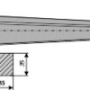 Frontlæssertand - 810mm
