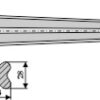 Frontlæssertand - 800mm