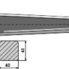 Frontlæssertand - 820mm