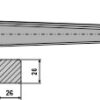 Frontlæssertand - 800mm