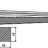 Frontlæssertand - 820mm