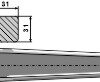 Frontlæssertand Ensilage - 820mm
