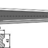 Frontlæssertand - 810mm