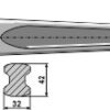 Frontlæssertand - 800mm