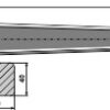 Frontlæssertand - 820mm