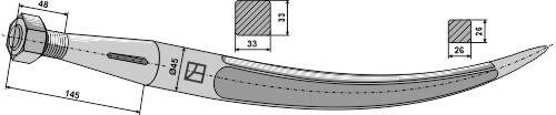 Ballegrebtand - 800mm