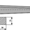 Frontlæssertand - 910mm