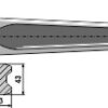 Frontlæssertand - 900mm