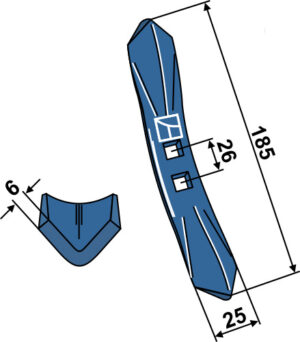 2.10.19pr-1 Harvespids 185x25x6mm