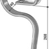 Harvetand 25x8 - lige
