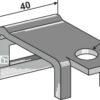 Holder til tand 26x10