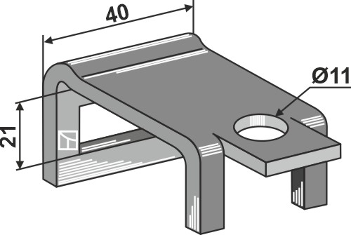 Holder til tand 26x10