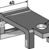 Holder til tand 25x8