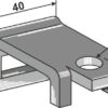 Holder til tand 25x8