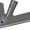 Quick change gåsefodsskær 300x6mm