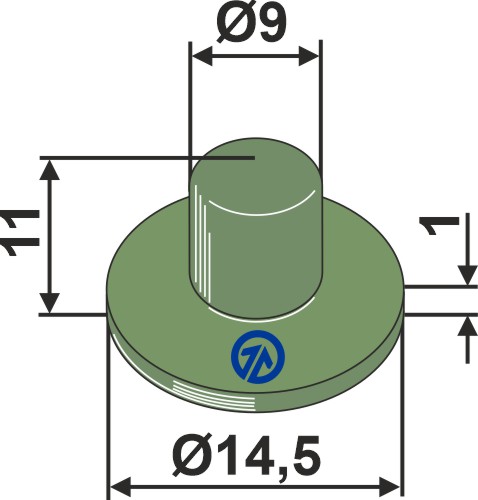 Fjederelement (plast)