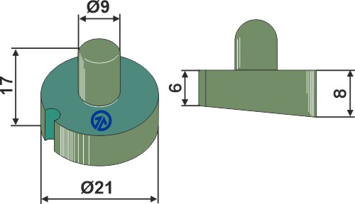 Fjederelement (plast)