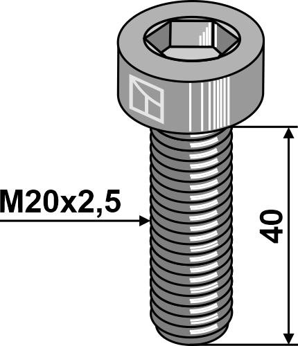 Umbraco bolt M20x2,5 - 10.9